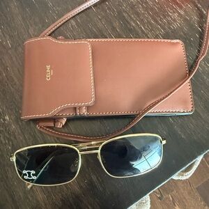 Celine Triomphe Glasses and leather case